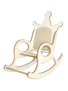 Качалка детская LittleWoodHome Принцесса, цвет кремово-белый