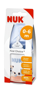 Бутылочка с силиконовой соской р.1 Nuk First Choice Plus 150 мл в ассортименте