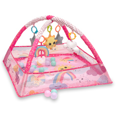Коврик Funkids Play Ground Gym с игрушками, шариками и складными бортиками, CC9040-2