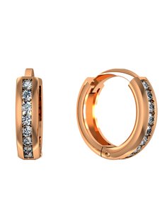 Серьги женские из серебра ПРИВОЛЖСКИЙ ЮВЕЛИР 362067-FA11, фианит