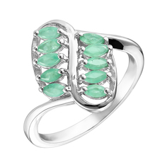 Кольцо из серебра р.20 Balex Jewellery 1410931828, берилл