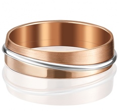 Кольцо из комбинированного золота р. 23,5 PLATINA jewelry 01-5097-00-000-1111-39