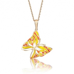 Кулон из красного золота PLATINA jewelry 03-2384-01-000-1110-25, эмаль