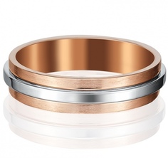 Кольцо из комбинированного золота р. 15 PLATINA jewelry 01-5116-00-000-1111-39