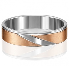 Кольцо из комбинированного золота р. 15 PLATINA jewelry 01-5186-00-000-1111-39