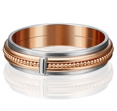 Кольцо из комбинированного золота р. 21 PLATINA jewelry 01-5188-00-000-1111-39