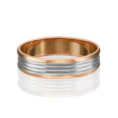 Кольцо из комбинированного золота р. 21,5 PLATINA jewelry 01-5417-00-000-1111-39