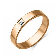 Кольцо из белого золота с бриллиантом р. 21 PLATINA jewelry 01-1179-00-101-1120-30