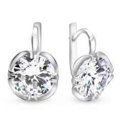 Серьги из серебра с фианитом 585Gold 702006098