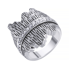 Кольцо из серебра р. 16,5 Element47 05S2AZR278106CURI_KO_001_WG, фианит