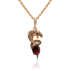 Кулон из красного золота PLATINA jewelry 03-3164-00-204-1110-57, гранат