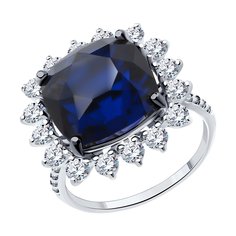 Кольцо из серебра р. 18 SOKOLOV 94013826, фианит