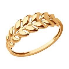 Кольцо из красного золота р. 17 SOKOLOV 019248