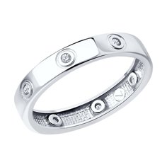 Кольцо из серебра р. 16 SOKOLOV 94013808, фианит