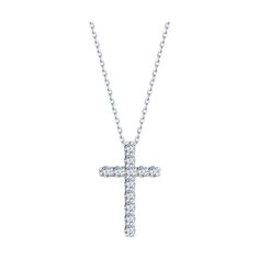Колье из белого золота 45 см SOKOLOV Diamonds 1070173-3, бриллиант