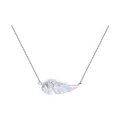 Колье из белого золота 45 см SOKOLOV Diamonds 1070238-3, бриллиант/перламутр