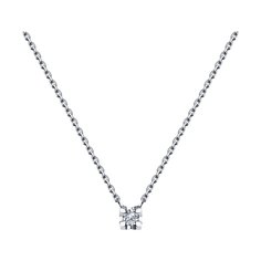 Колье из белого золота 50 см SOKOLOV Diamonds 1070098, бриллиант