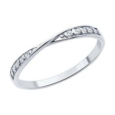 Кольцо из серебра р. 17 SOKOLOV 94013882, фианит