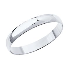 Кольцо обручальное из белого золота р. 20,5 Diamant 52-111-00326-1