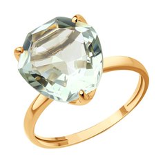 Кольцо из красного золота р. 17,5 SOKOLOV 716987, аметист