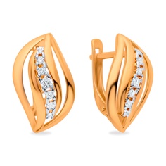 Серьги из серебра с фианитом 585Gold 702010253