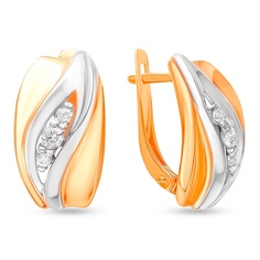 Серьги из серебра с фианитом 585Gold 702010258