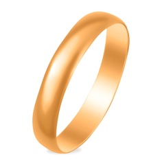 Кольцо обручальное из серебра р. 19 585Gold 901000999
