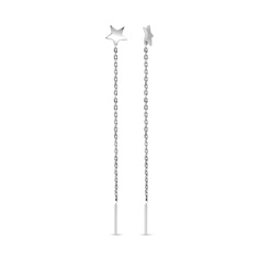 Серьги продевки из серебра 585Gold 702010759