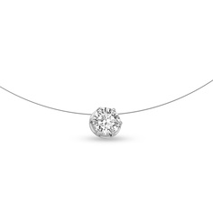 Колье из серебра 45 см 585Gold 706000525, фианит