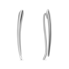 Серьги клаймберы из серебра 585Gold 702011065