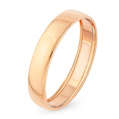Кольцо обручальное из красного золота р. 20,5 585Gold 601006980