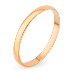Кольцо обручальное из красного золота р. 21,5 585Gold 699000249