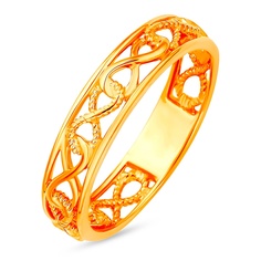 Кольцо из красного золота р. 17,5 585Gold 401005294