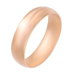Кольцо обручальное из красного золота р. 18,5 585Gold 601000479