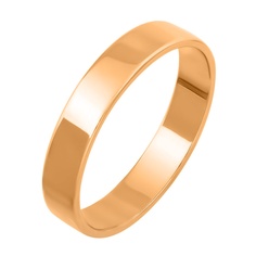 Кольцо обручальное из красного золота р. 19,5 585Gold 601000133