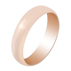 Кольцо обручальное из красного золота р. 18,5 585Gold 601000715