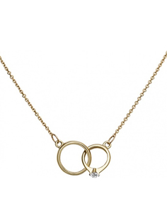 Колье из желтого золота 40 см PLATINA jewelry 07-0183-00-401-1130-03, фианит