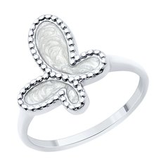 Кольцо из серебра р. 17 SOKOLOV 94014032, эмаль