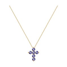 Колье из красного золота 45 см SOKOLOV Diamonds 6074056, танзанит