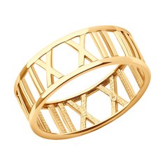 Кольцо из красного золота р. 20 SOKOLOV 019361