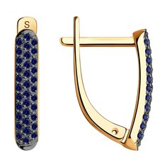 Серьги из красного золота SOKOLOV Diamonds 2020889, сапфир