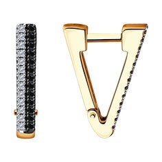 Серьги из красного золота SOKOLOV Diamonds 7020048, бриллиант
