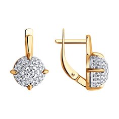 Серьги из серебра Diamant 93-120-01987-1, фианит