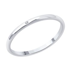 Кольцо из серебра р. 16 Diamant 94-210-02035-1, бриллиант
