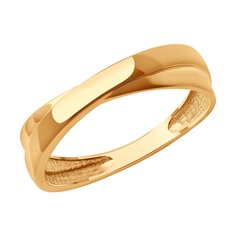 Кольцо из красного золота р. 16 SOKOLOV 019281