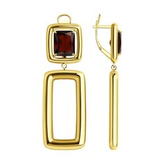 Серьги из серебра Diamant 93-321-01698-1, ситалл искусственный