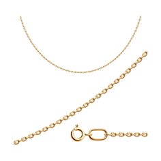 Цепочка из серебра 40 см Diamant 93-180-03040-1