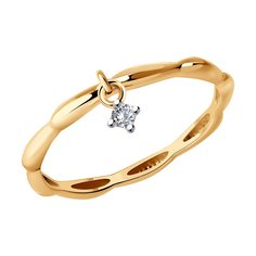 Кольцо из серебра р. 17 Diamant 93-110-01887-2, фианит