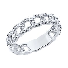 Кольцо из серебра р. 18,5 SOKOLOV 94014090, фианит
