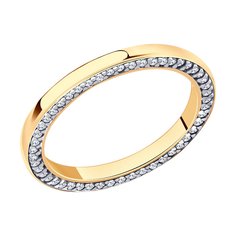 Кольцо из серебра р. 17 Diamant 93-110-02030-2, фианит
